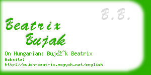 beatrix bujak business card